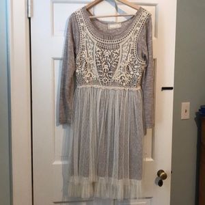 Comfy lace overlay dress